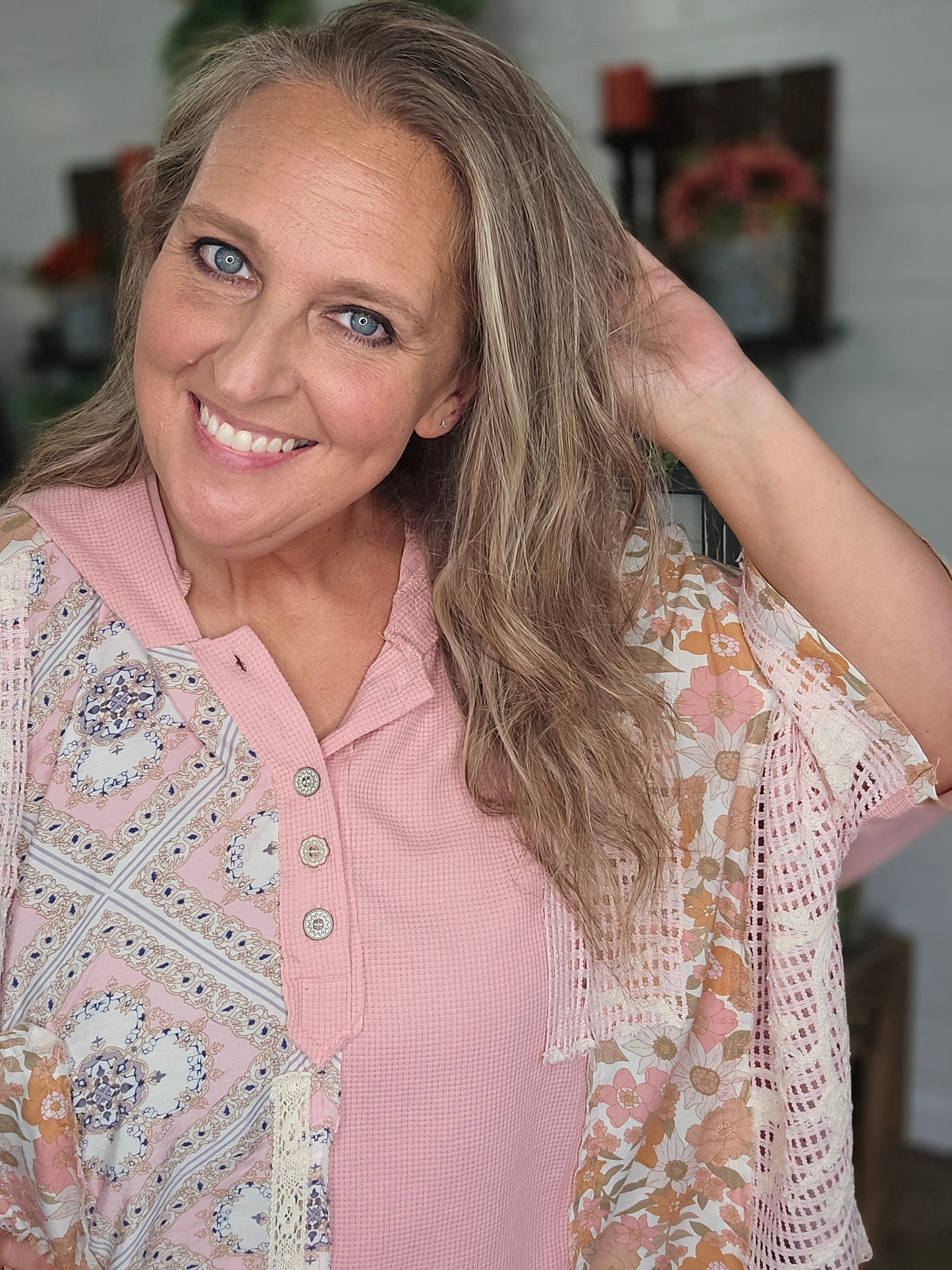 Sweet Melody Patchwork Top