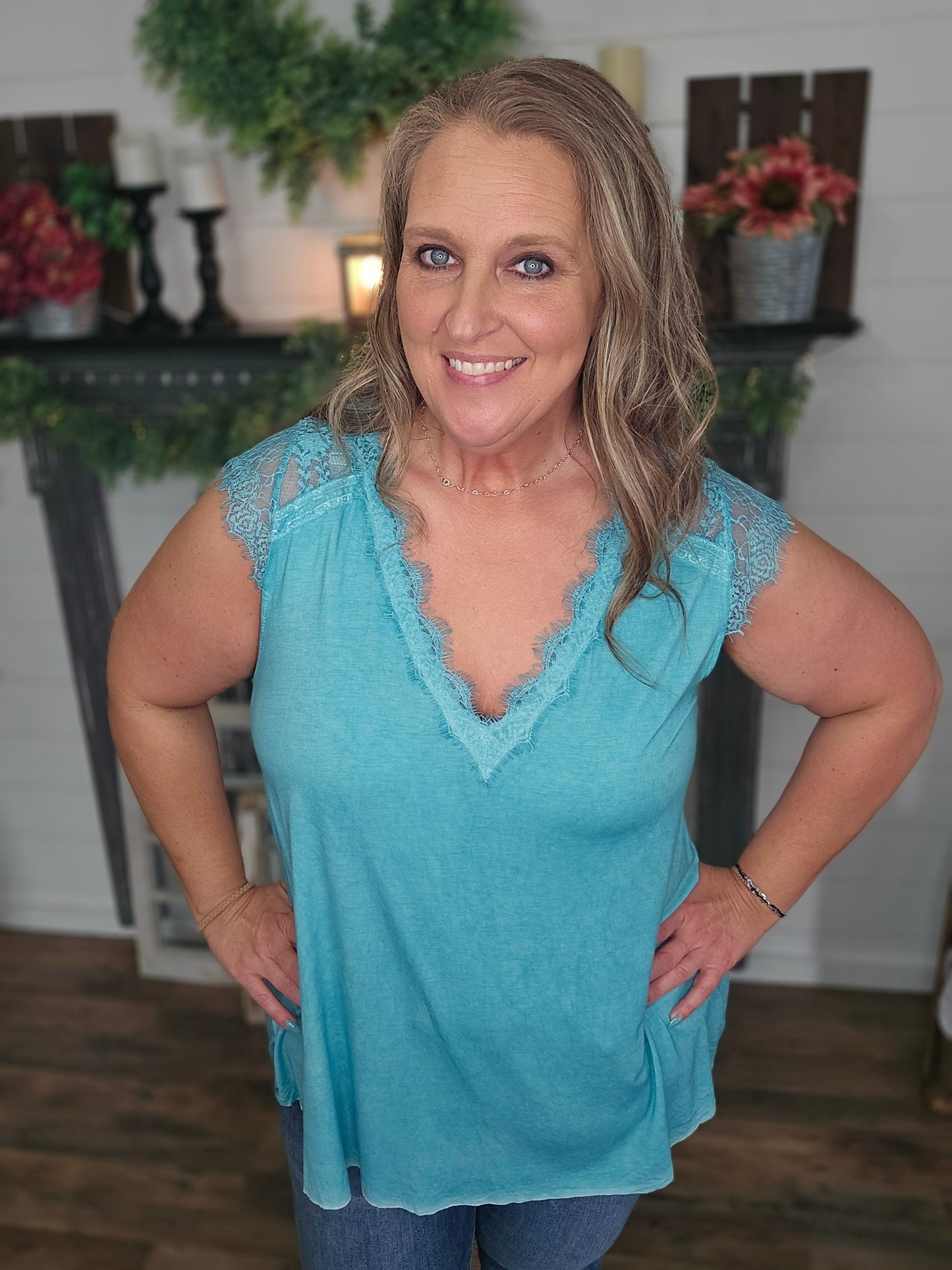 Lace Detail Top