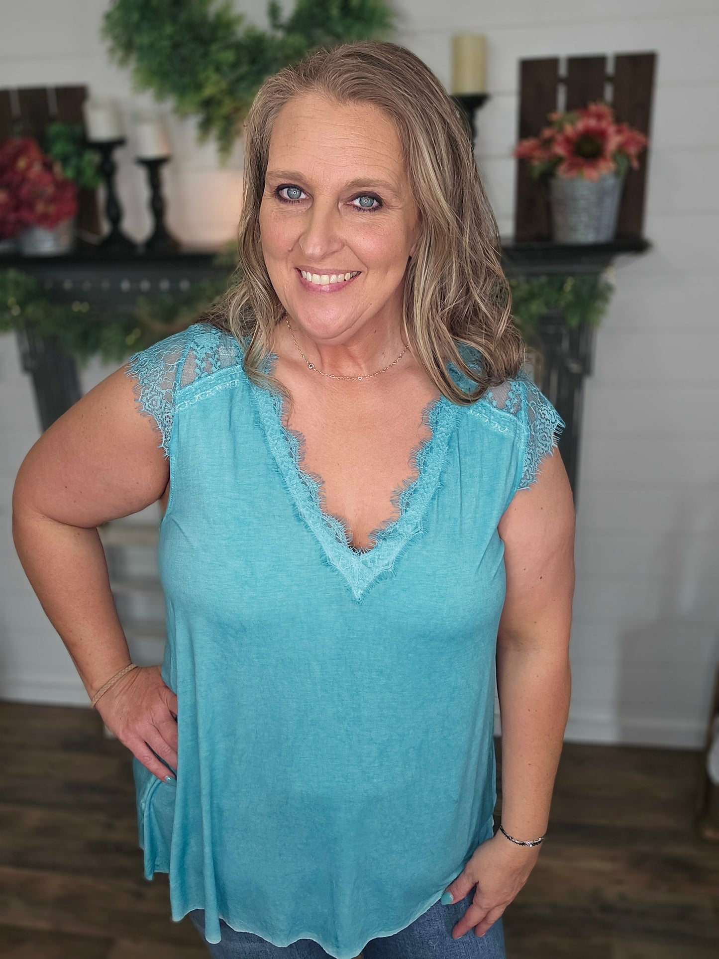 Lace Detail Top