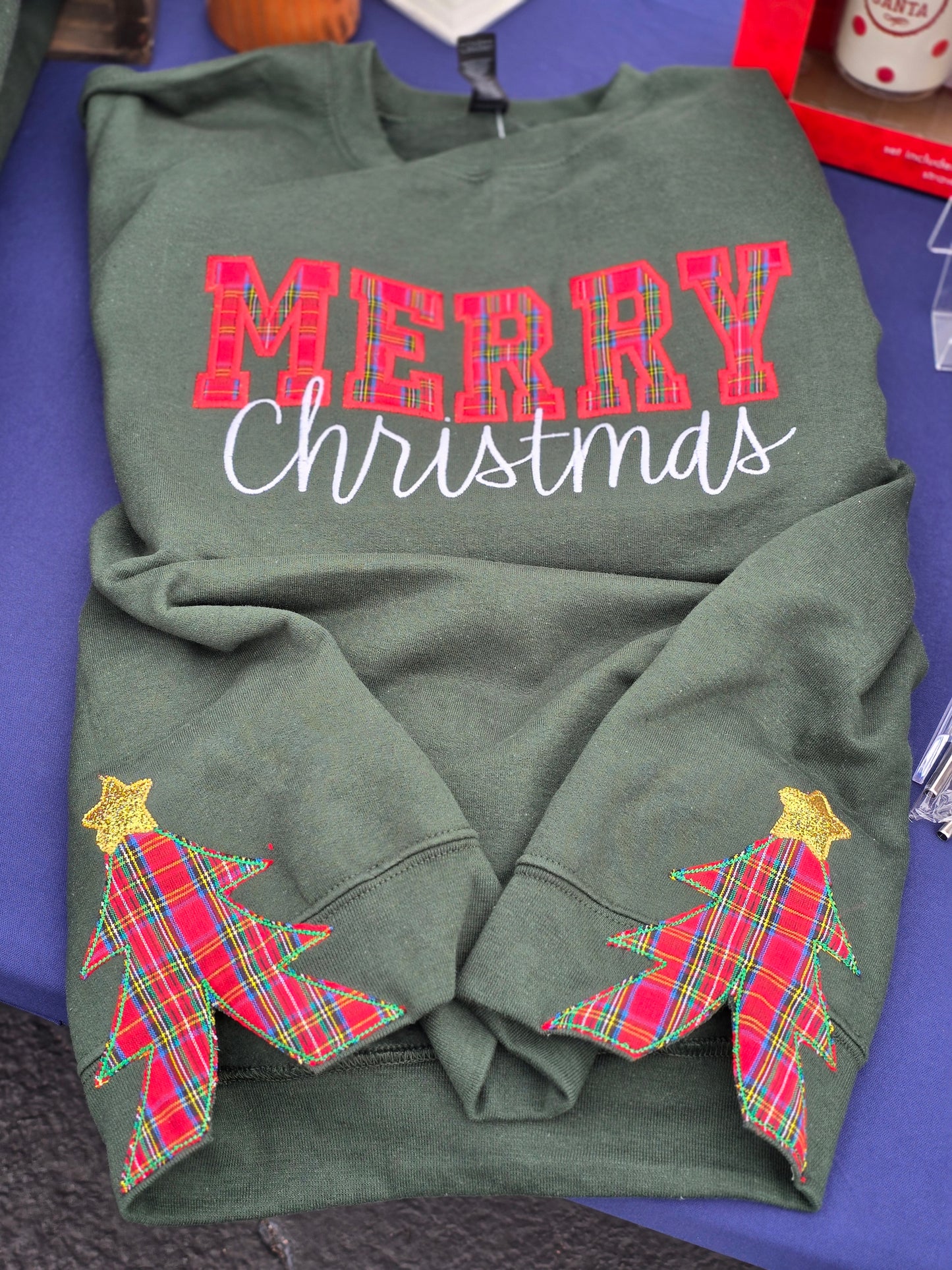 Merry Christmas Embroidered Sweatshirts
