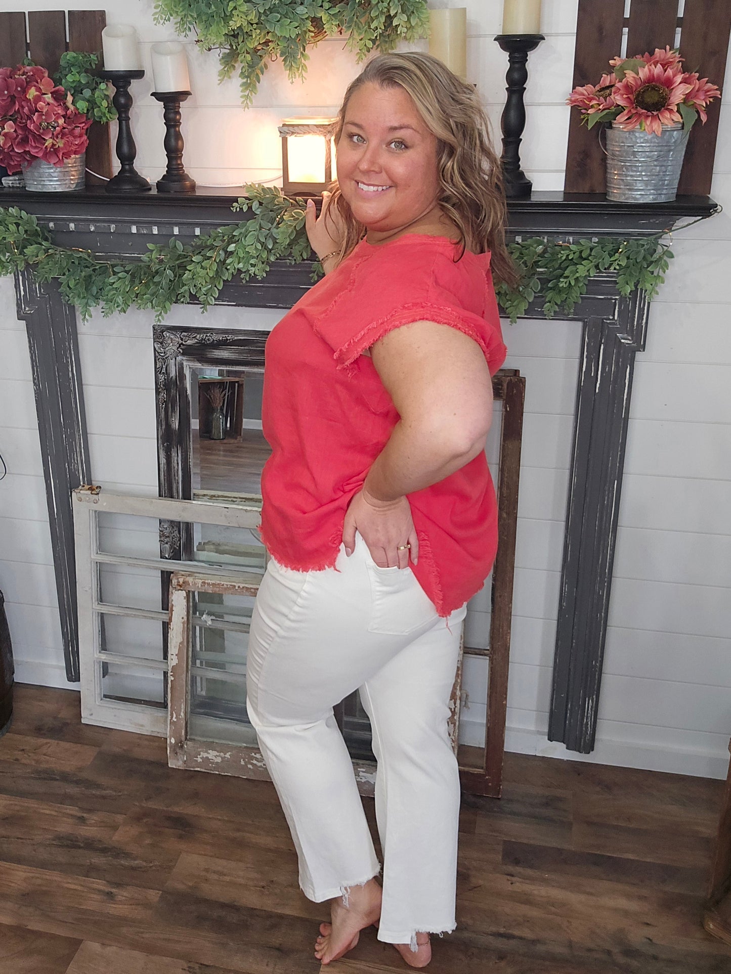 Summer Breeze Linen Top