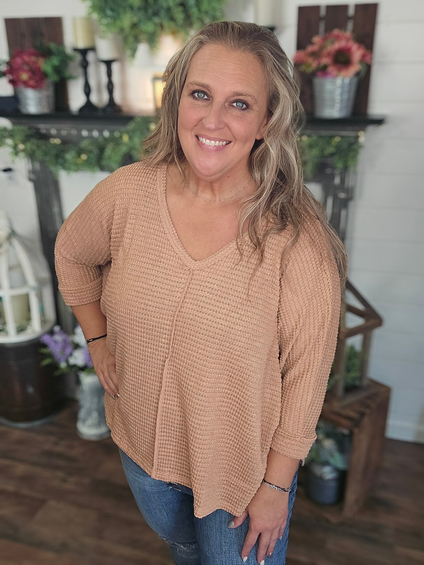 Velma V Neck Sweater Top