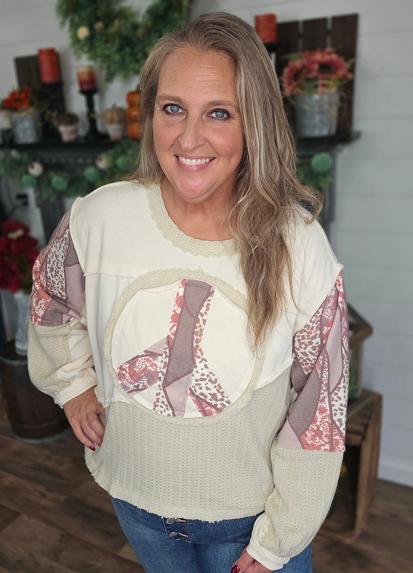 Peaceful Patchwork Top