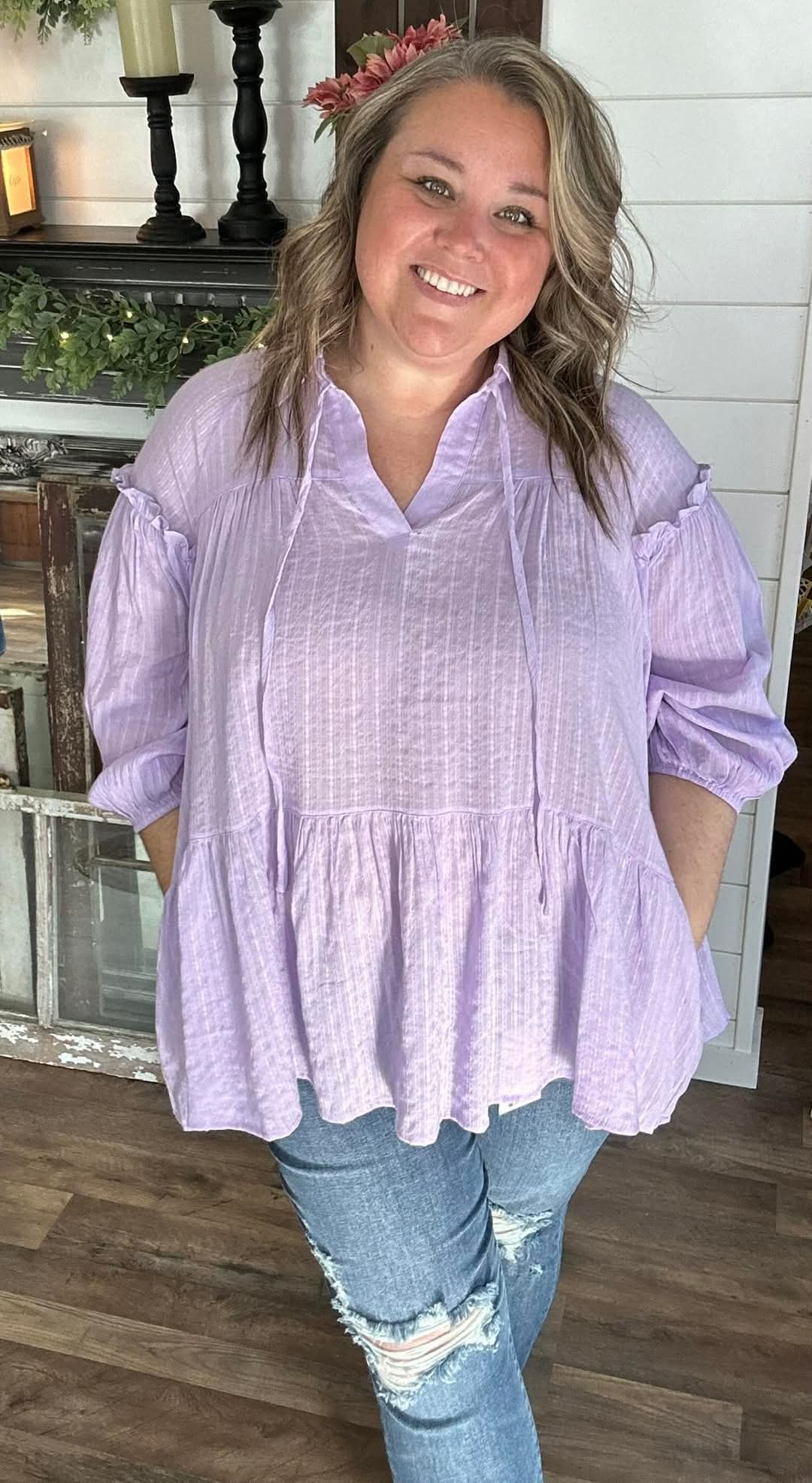 Lovely Lavender Summer Tunic