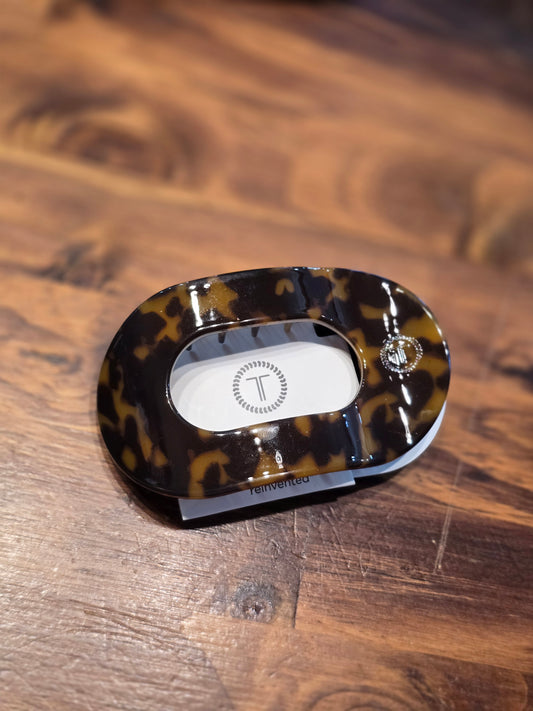 Teleties Round Flat Hair Clip-Medium