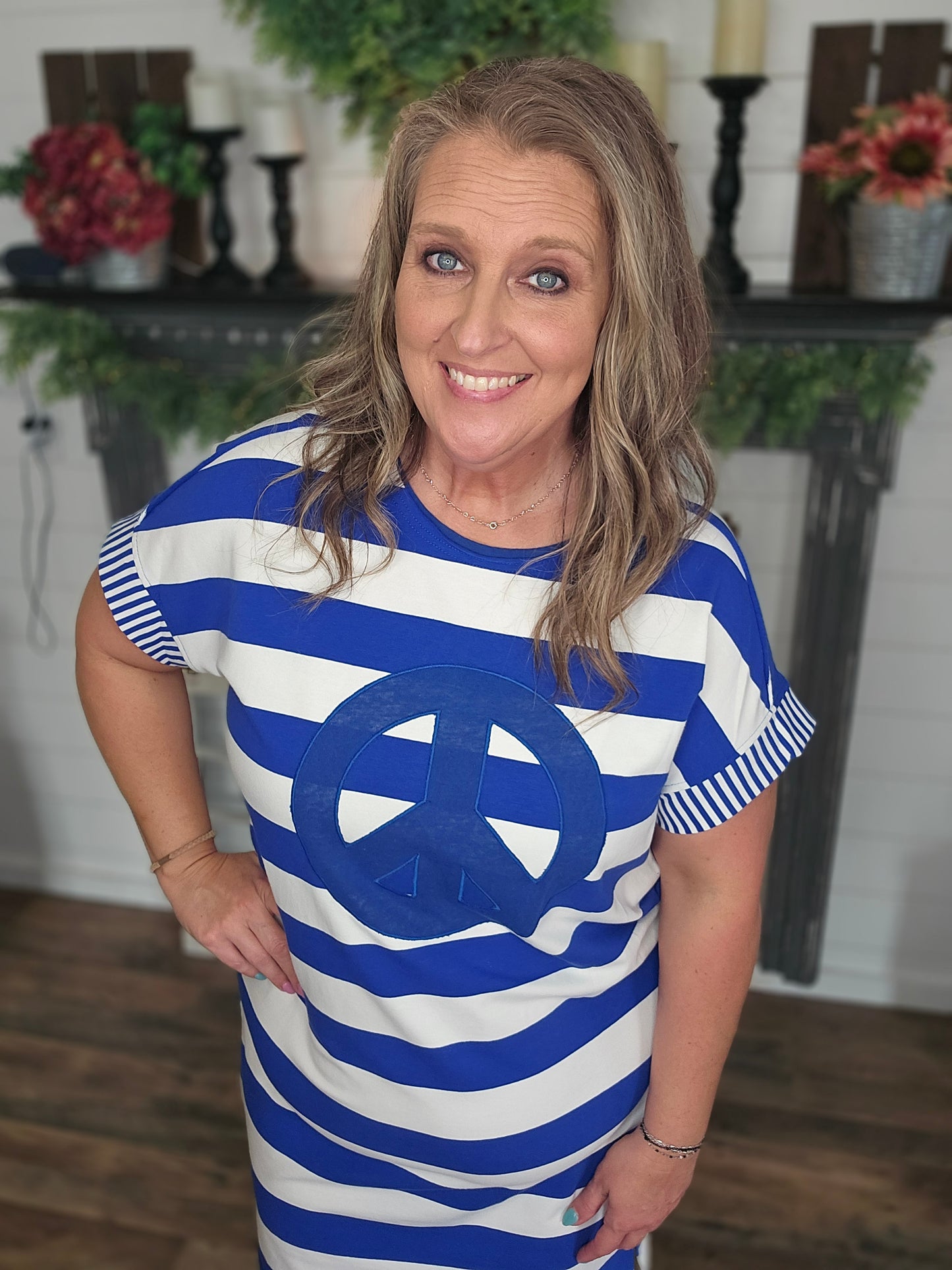 Stripes and Peace Dress