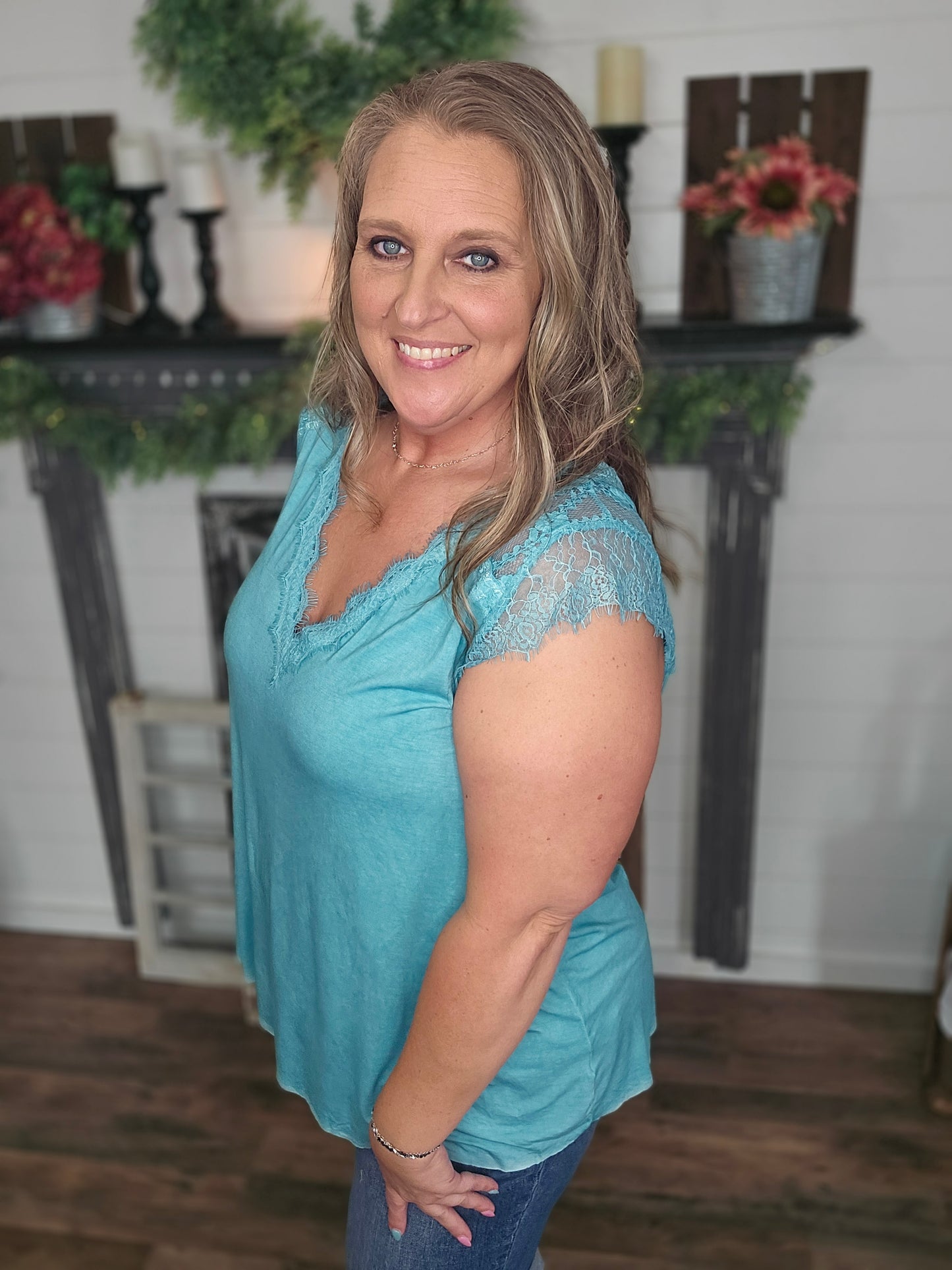 Lace Detail Top