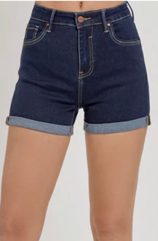 Risen HR Button Turn Cuffed Shorts