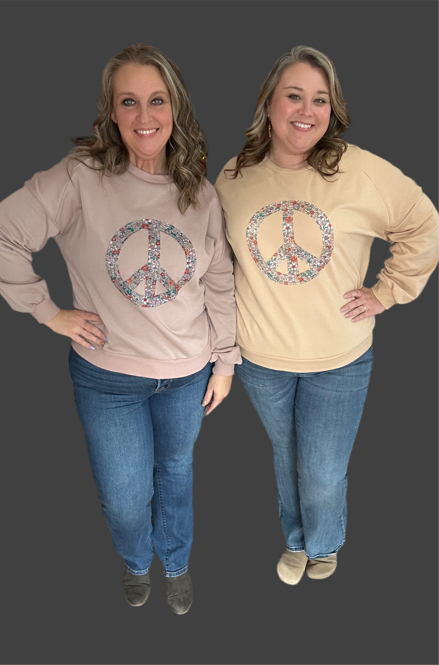 Pamela Peace Sign Sweatshirt