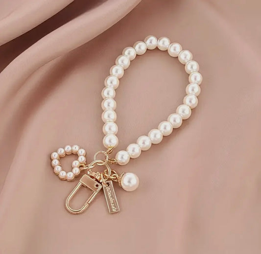 Pearl Wristlet Keychain