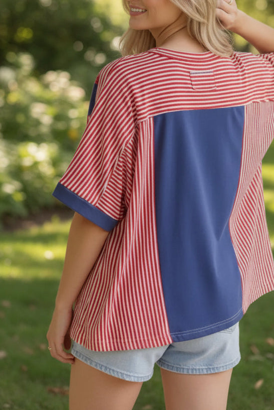 Sadie Star Patch Top