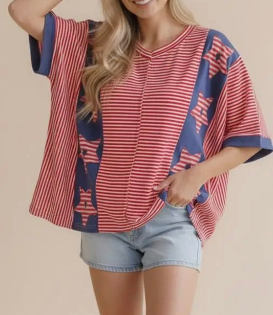 Sadie Star Patch Top