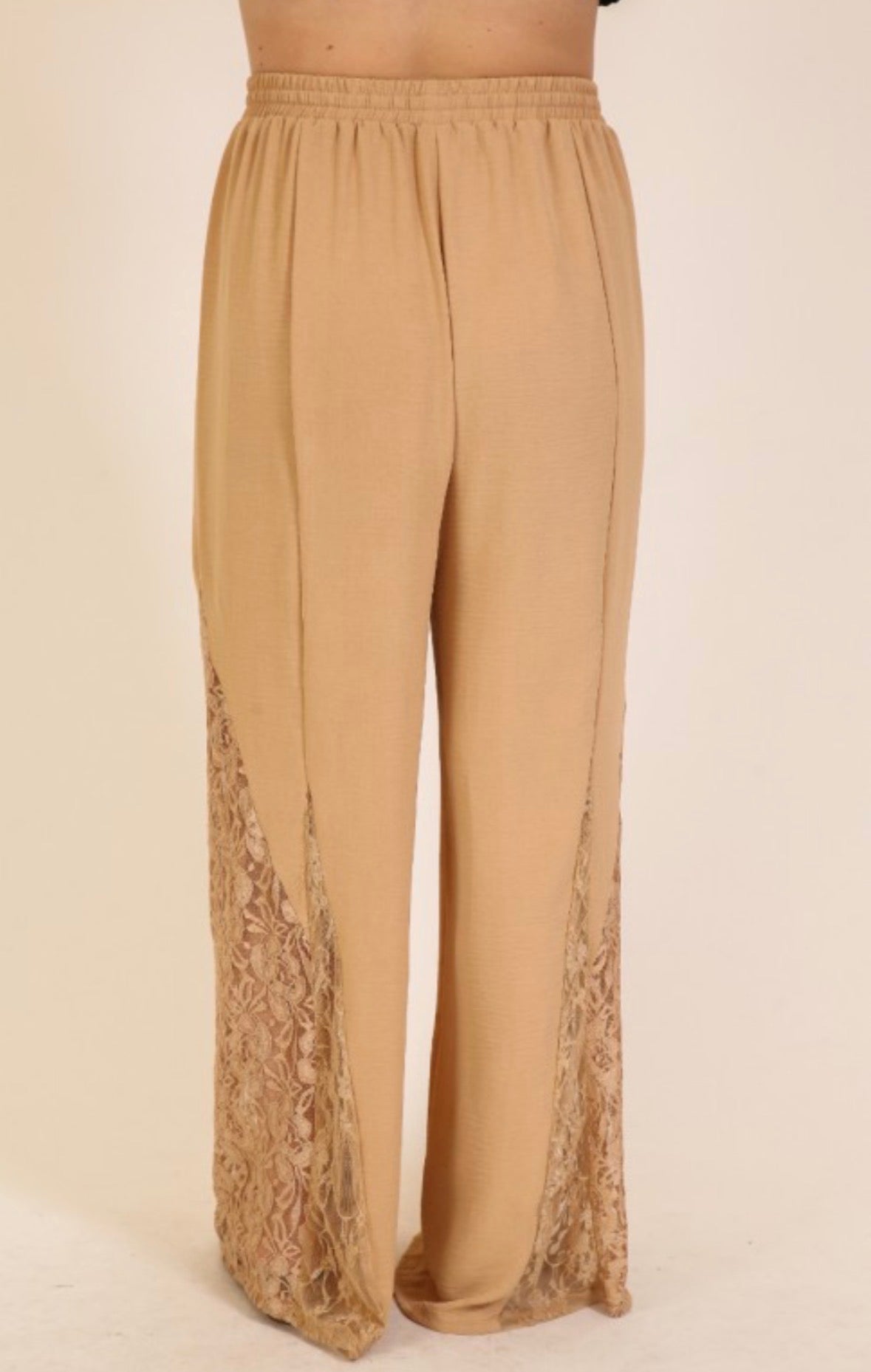 Jeana Lace Panel Wide Leg Pants
