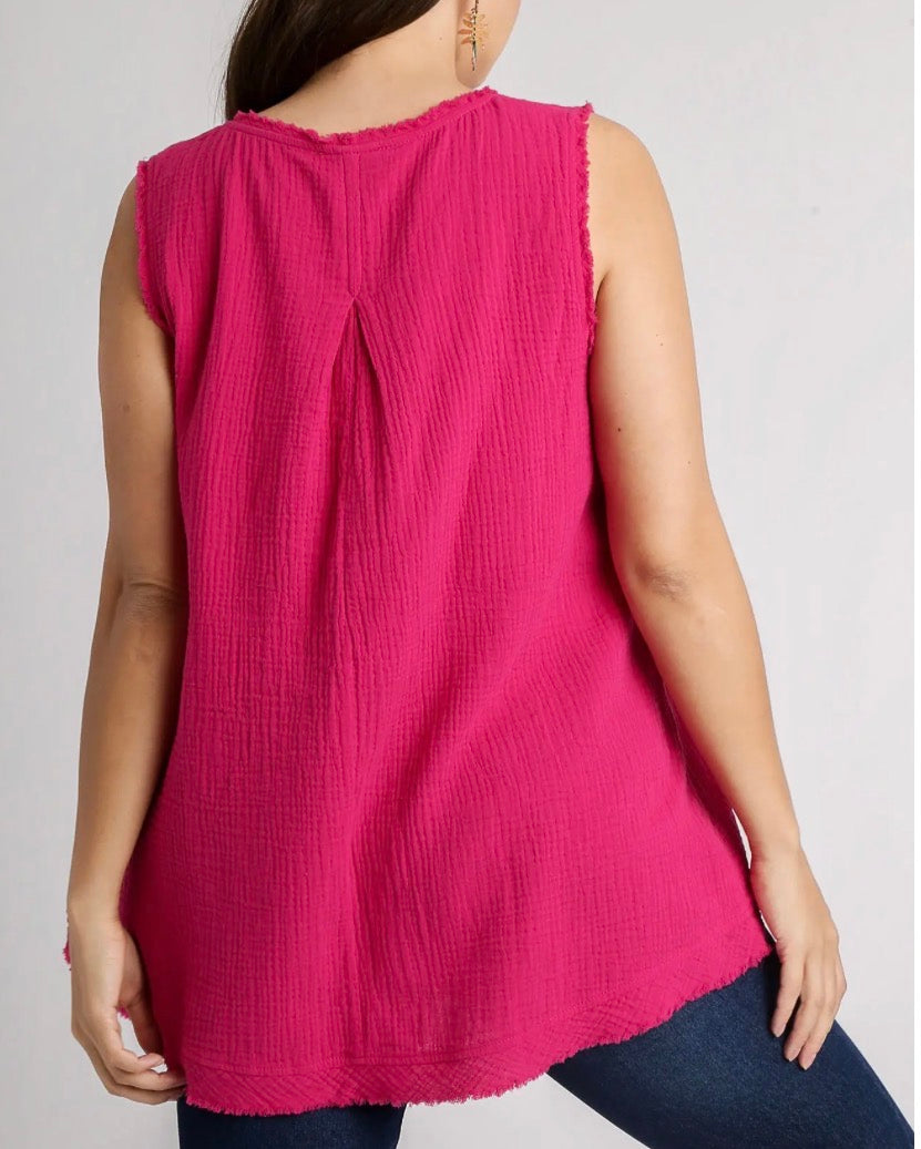 Sweet Sleeveless Summer Top