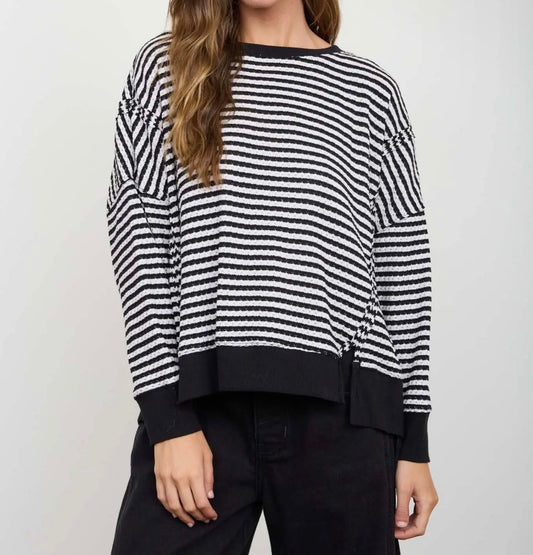 Splendid Split Hem Long Sleeve Top