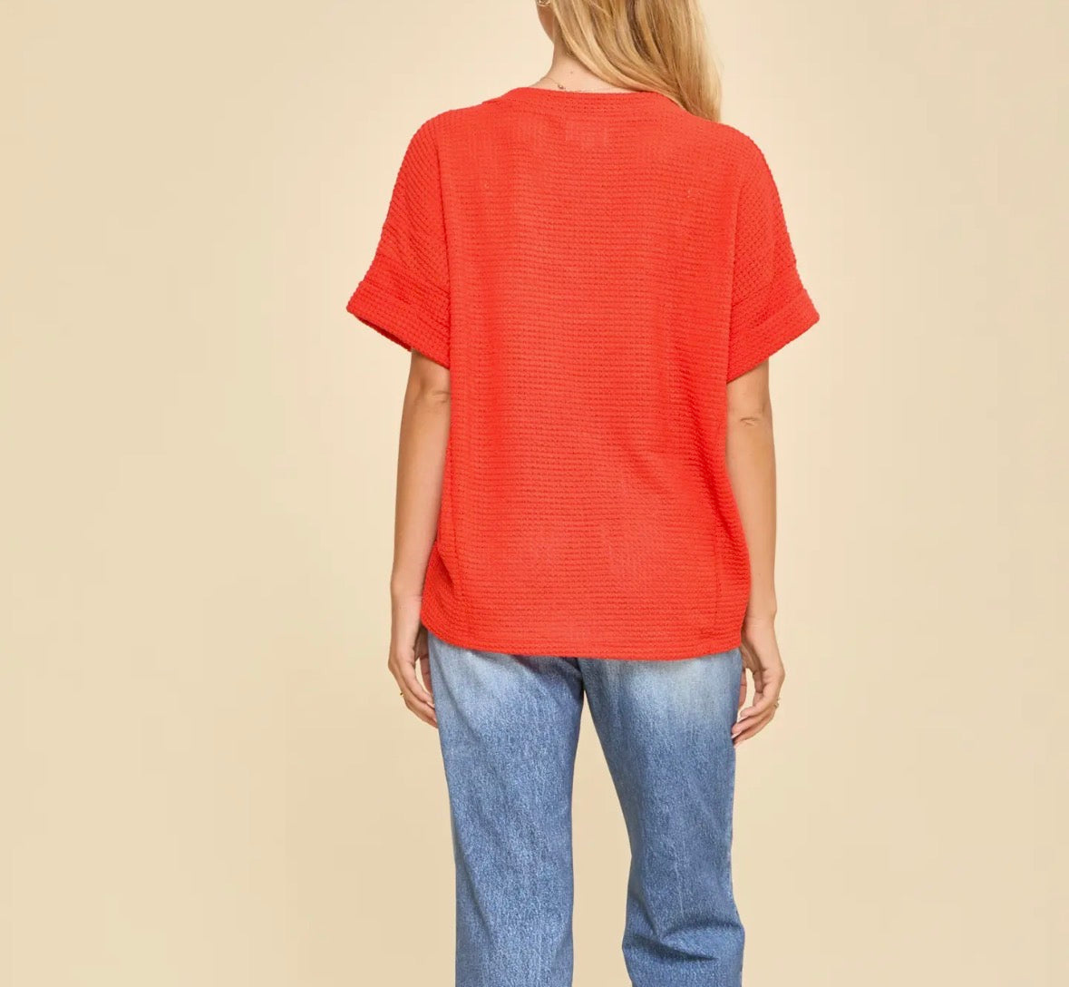 Maria Waffle Knit Top