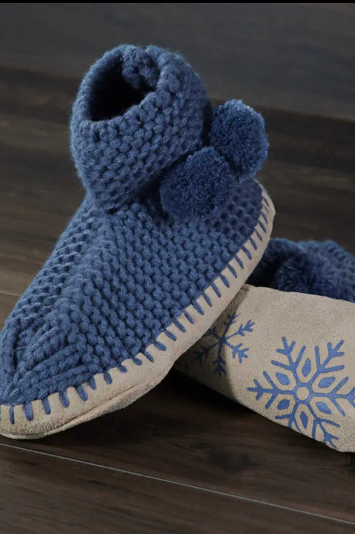 Comfy Cozy Snowflake Slippers