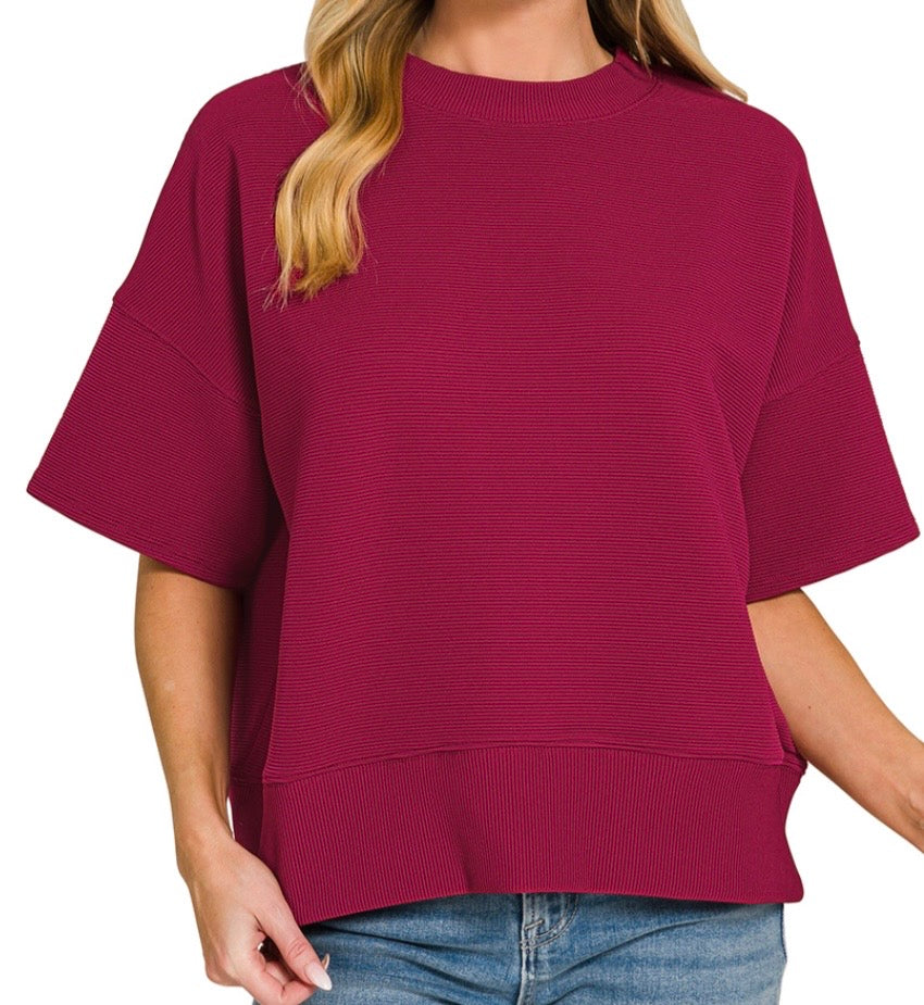 Randie Ribbed Knit Top