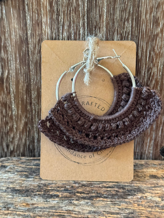 Hand-Made Crocheted Boho Earrings