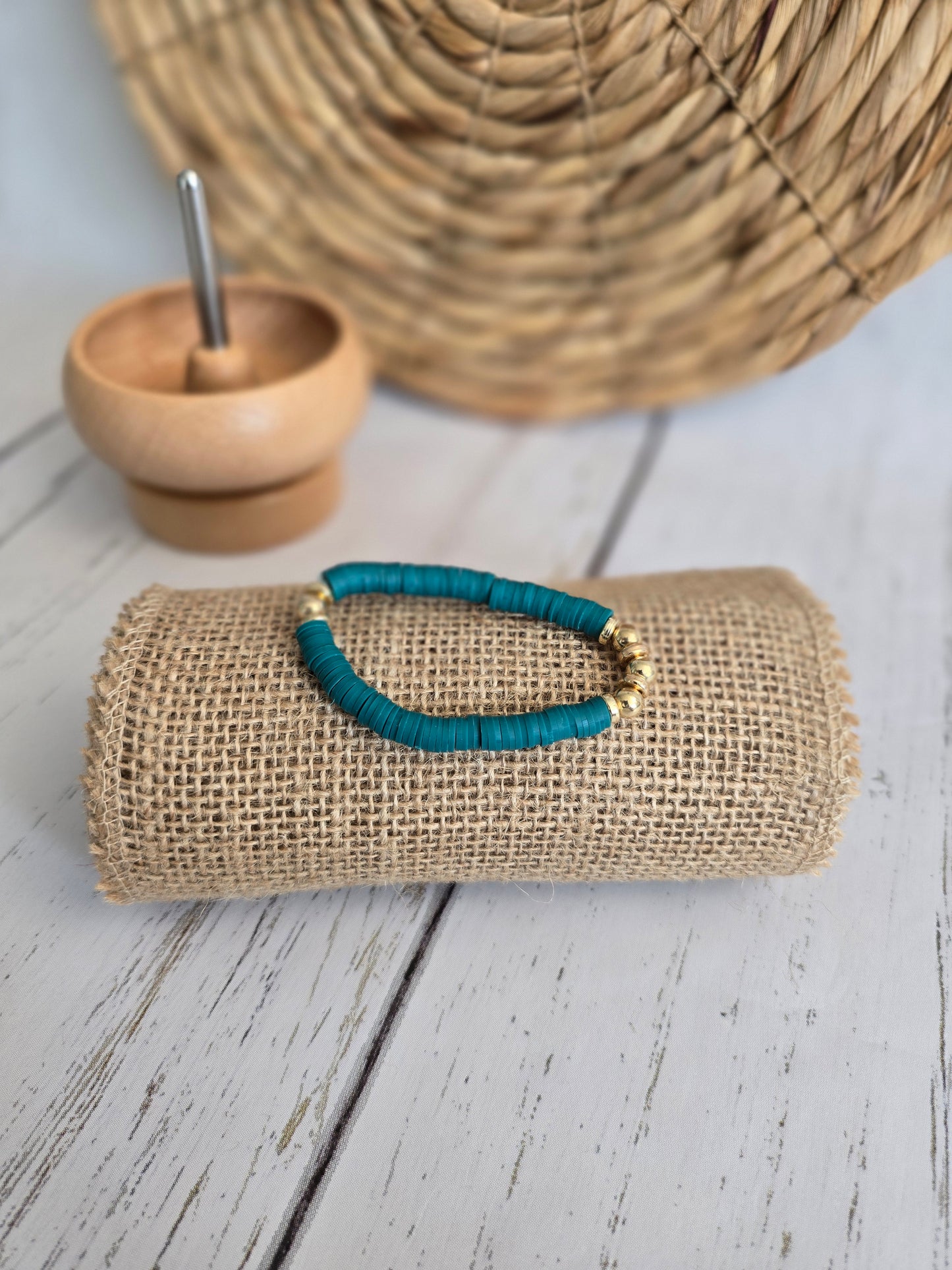 Falling Into Fall Mama & Mini Clay Bead Bracelet