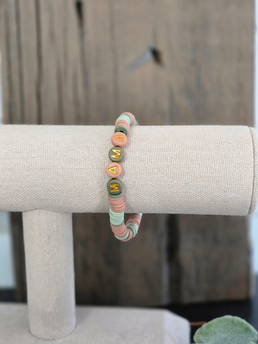 Fall Mama Beaded Bracelet