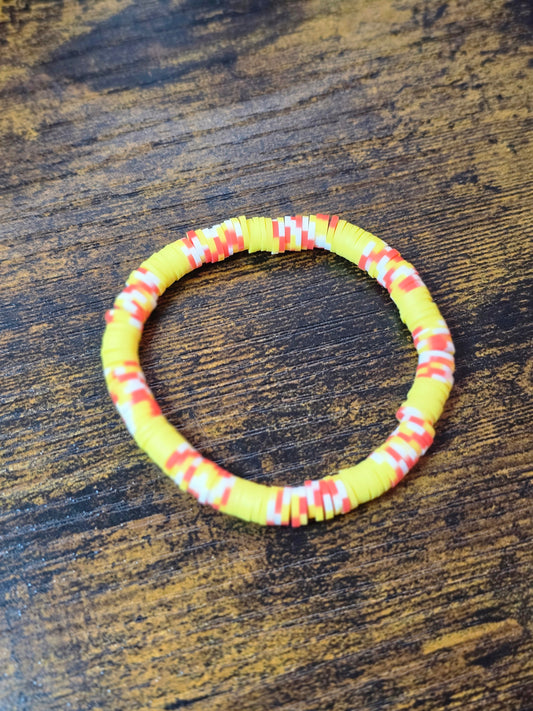 Candy Corn Beaded Bracelet