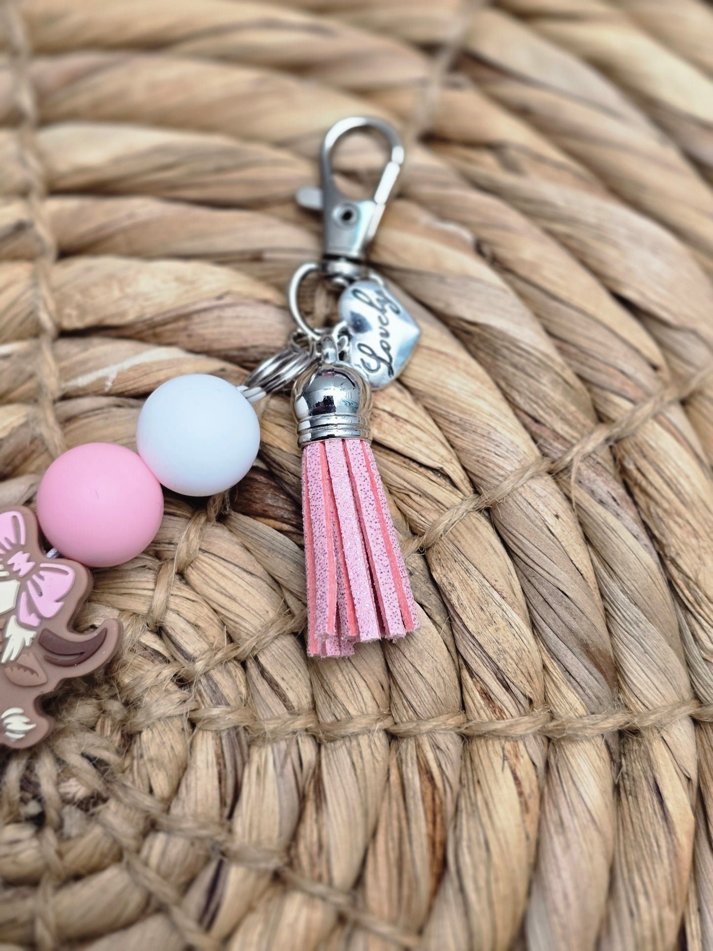 Lovely in Pink Keychain