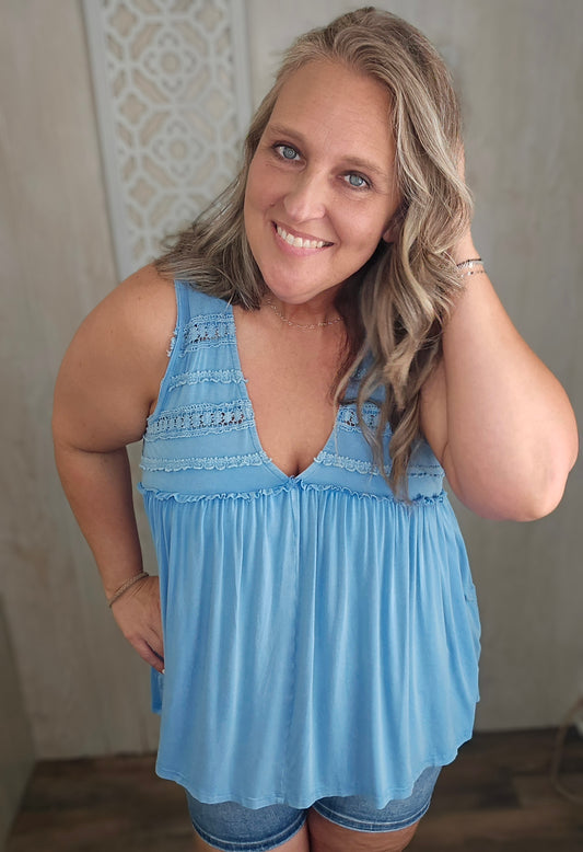 Boho Sleeveless Loose Fit Tank Top
