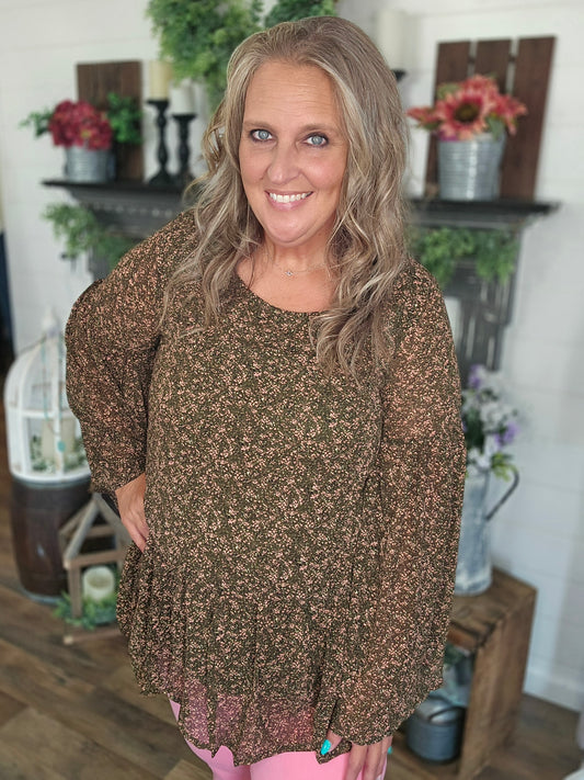 Beautiful Bell Tunic Top by Easel