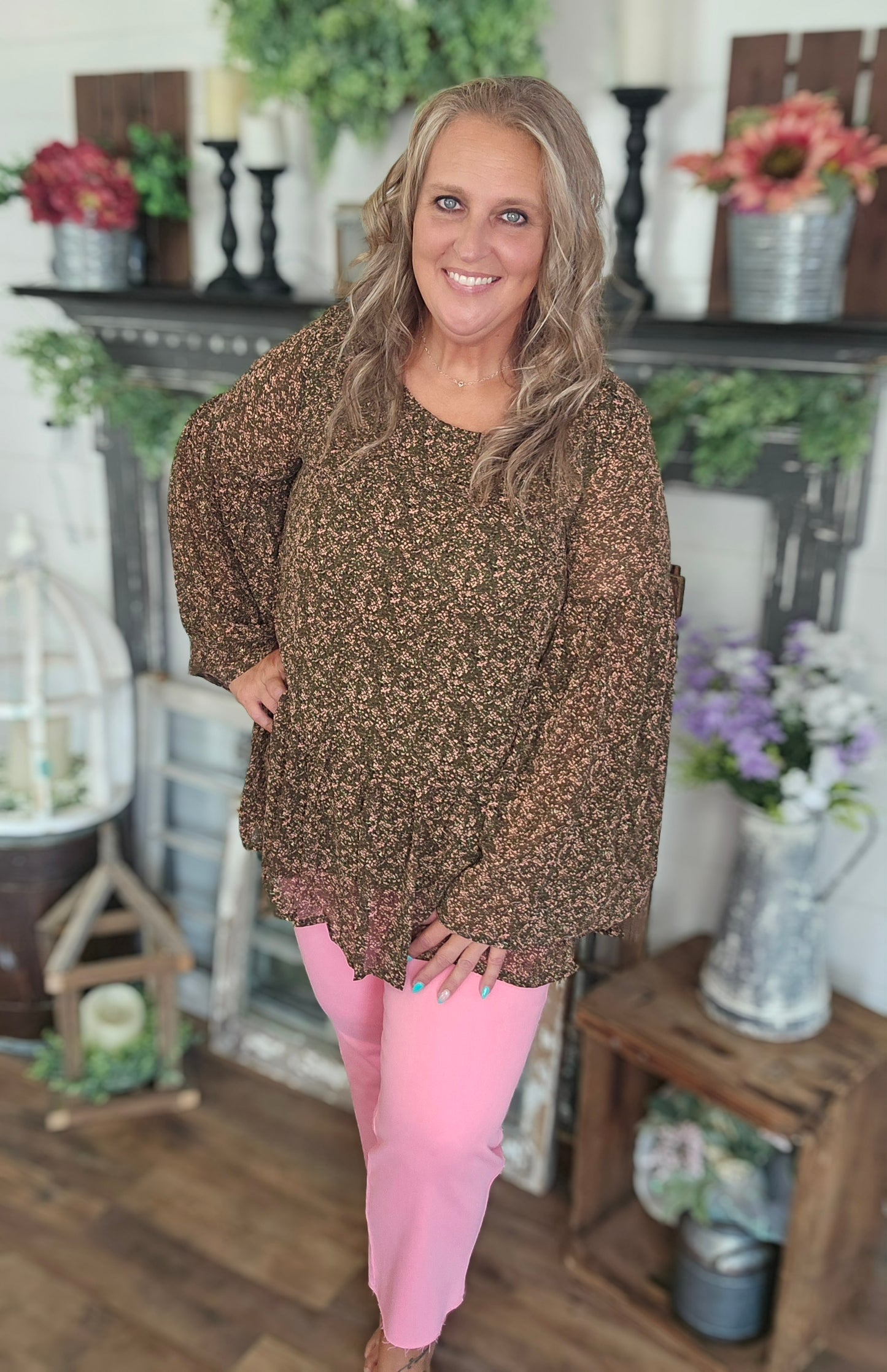 Beautiful Bell Tunic Top by Easel