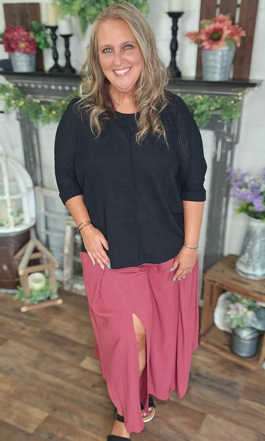 Gauze Split Leg Pants by Easel