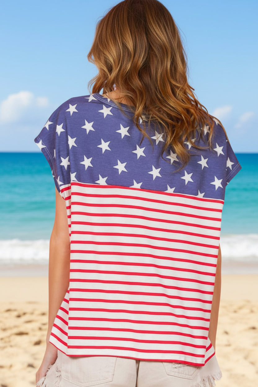 Stars and Stripe SS Top