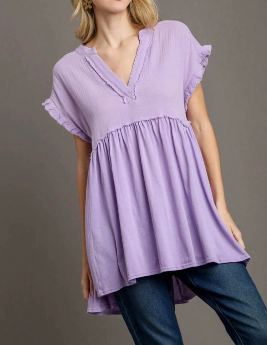 Lillian Lavender Tunic Top