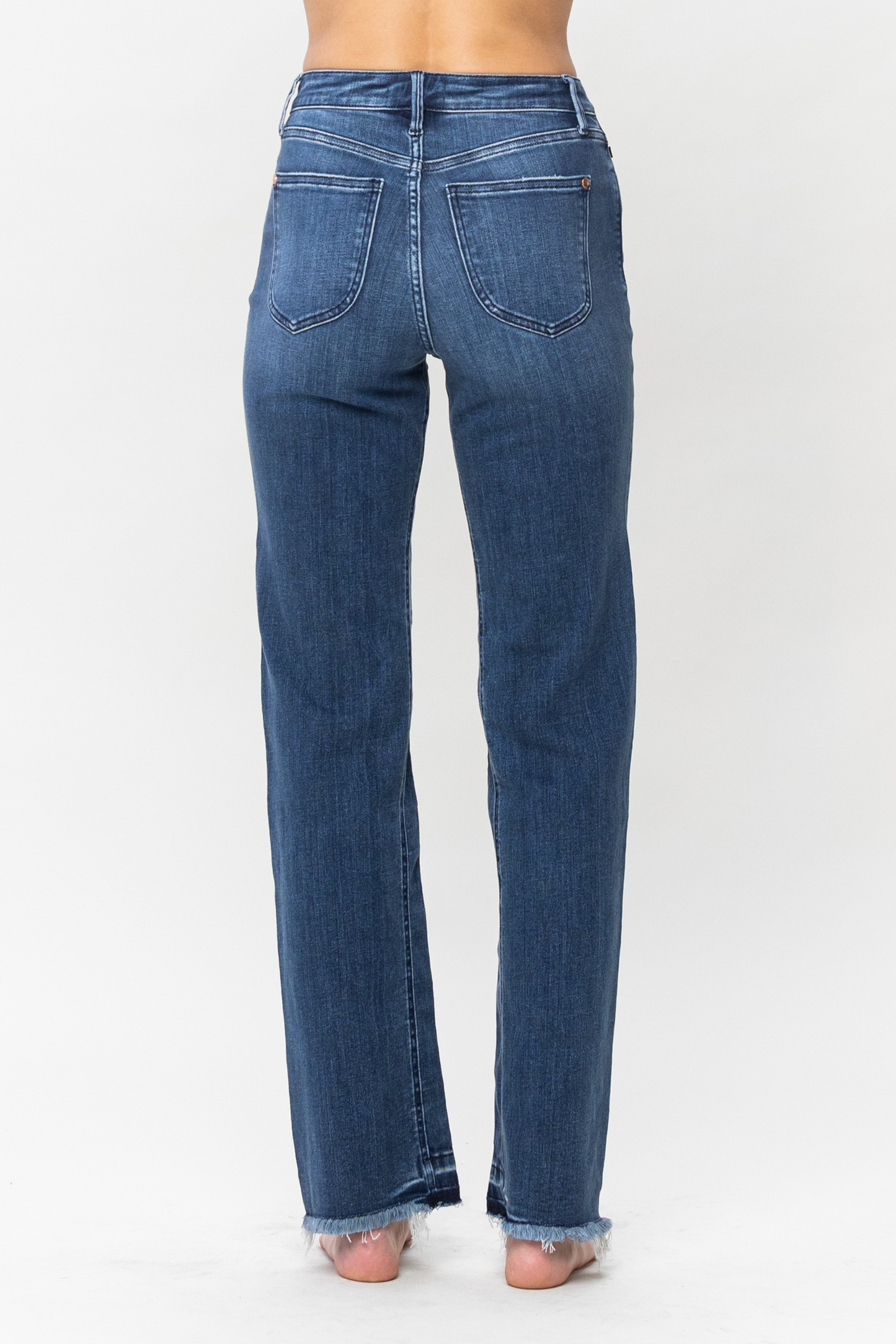 Judy Blue HW Straight Released Hem Jean