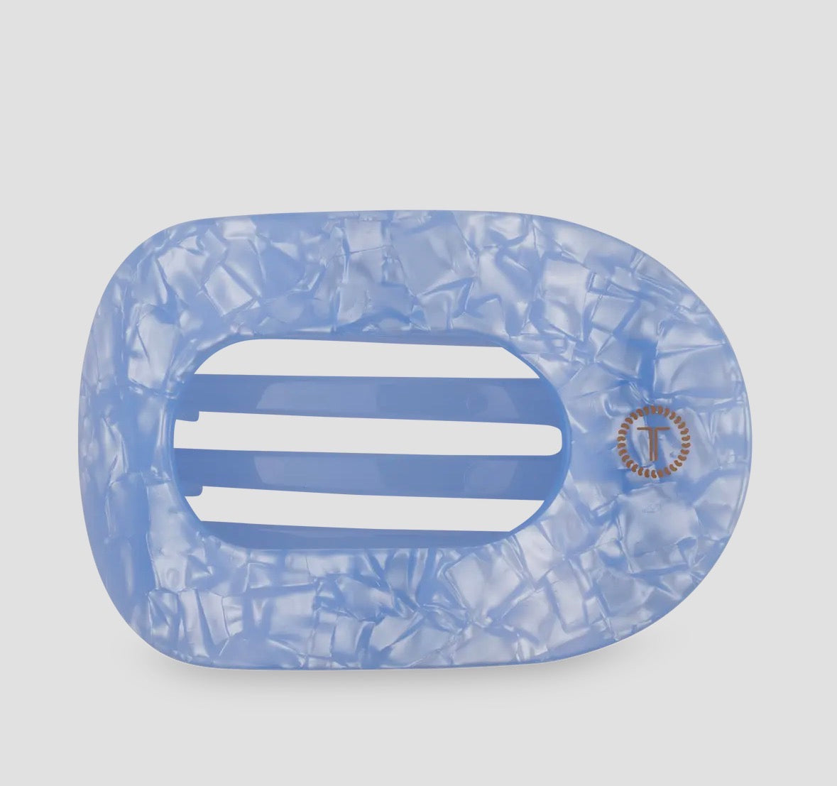 Teleties Round Flat Hair Clip-Large