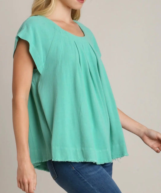 Priscilla Pretty Pleated Top