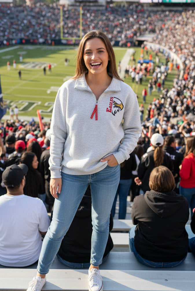 Sewing Memories Quarter Zip Crewneck
