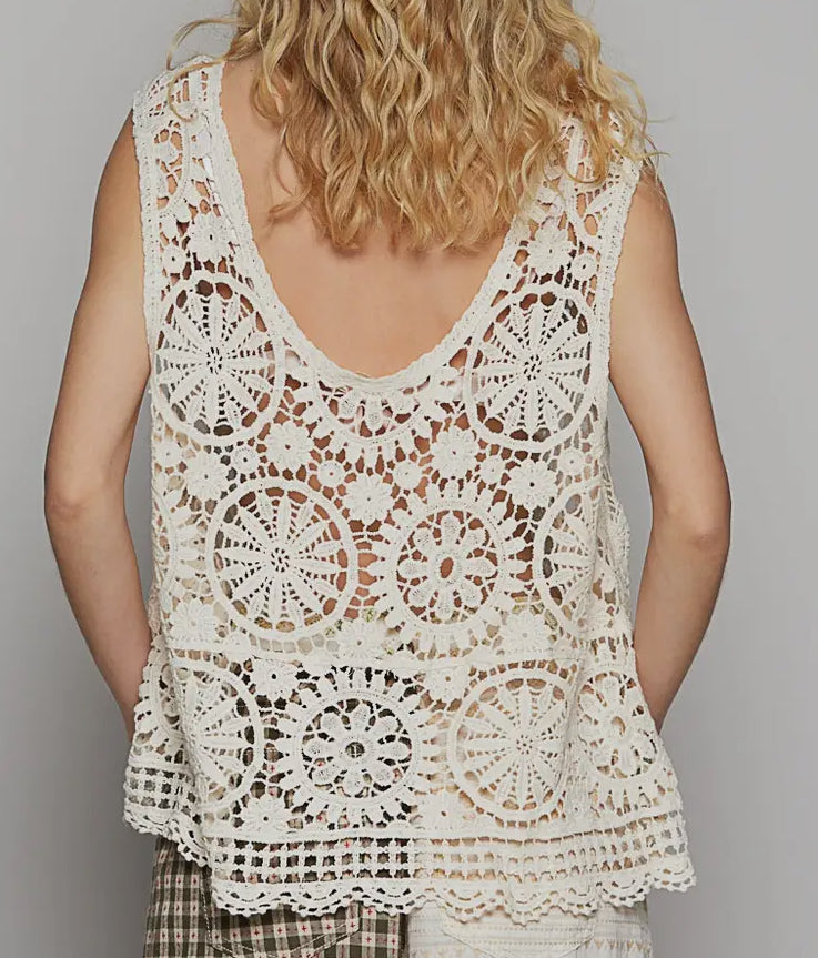 Summer Sleeveless Crochet Top