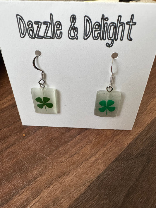 Dazzle and Delight Shamrock Earrings