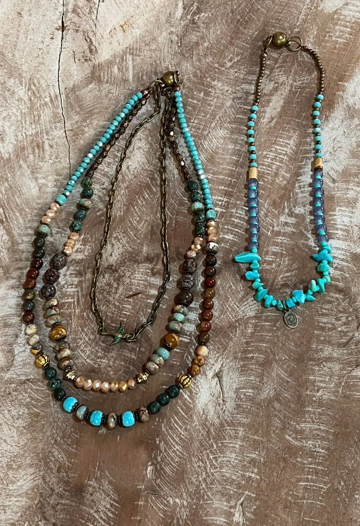 Tori Turquoise and Bead Necklace
