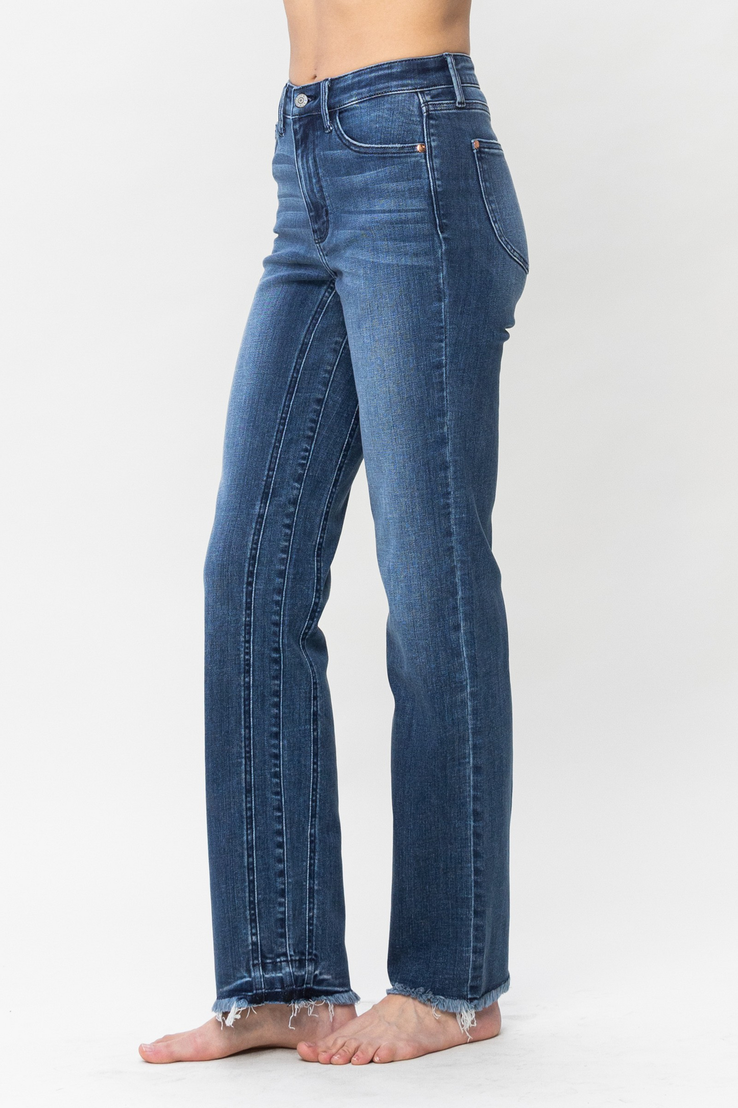 Judy Blue HW Straight Released Hem Jean