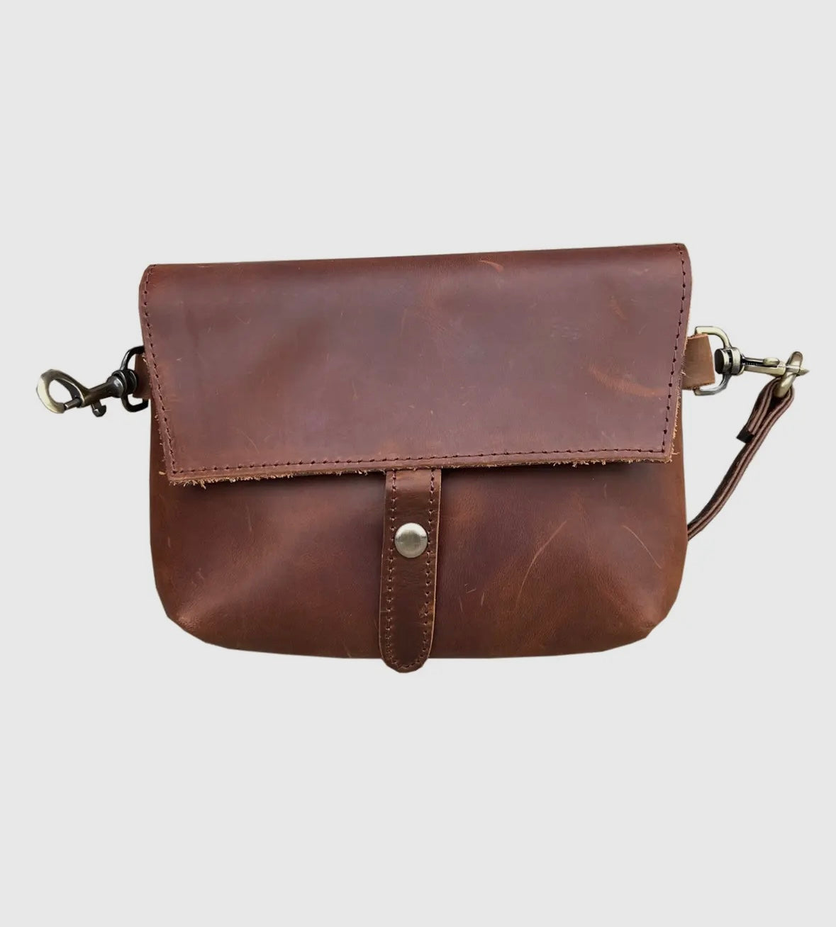 Crazy Horse Leather Crossbody Bag