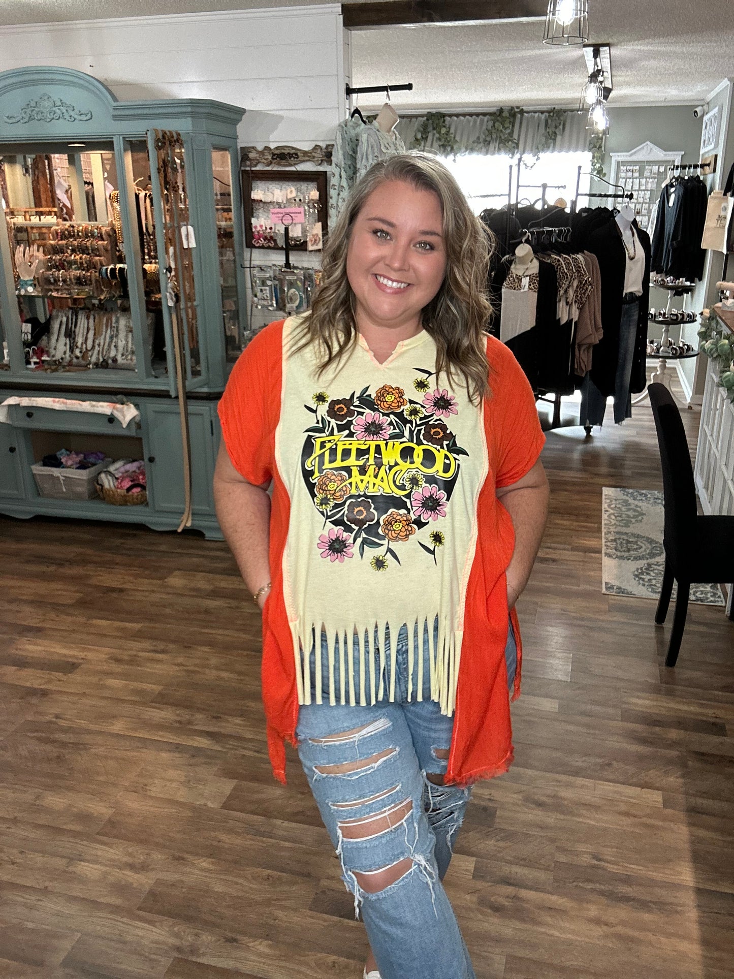 Wild Flower Fleetwood Mac Poncho Tee