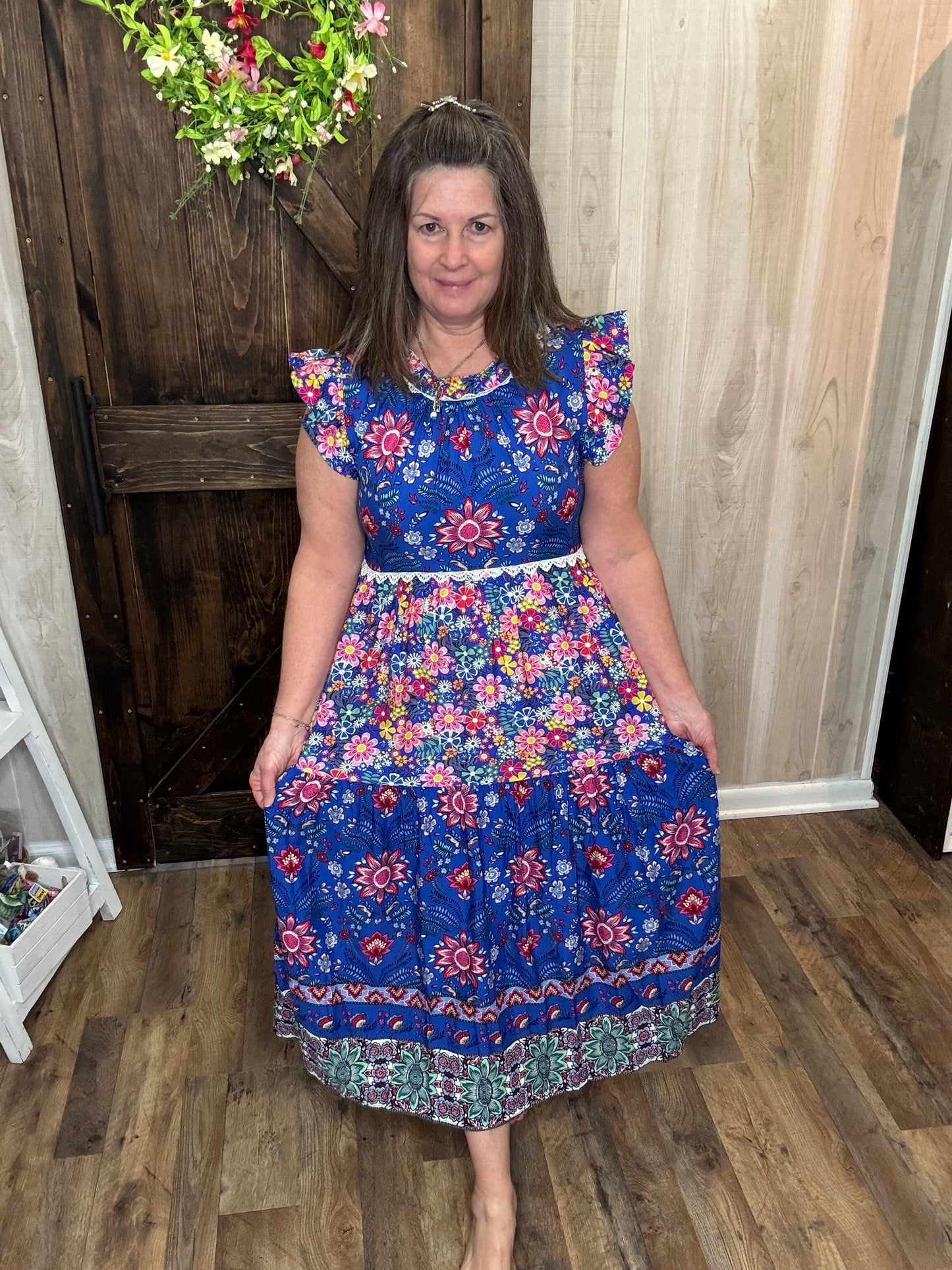 Molly Mixed Print Dress