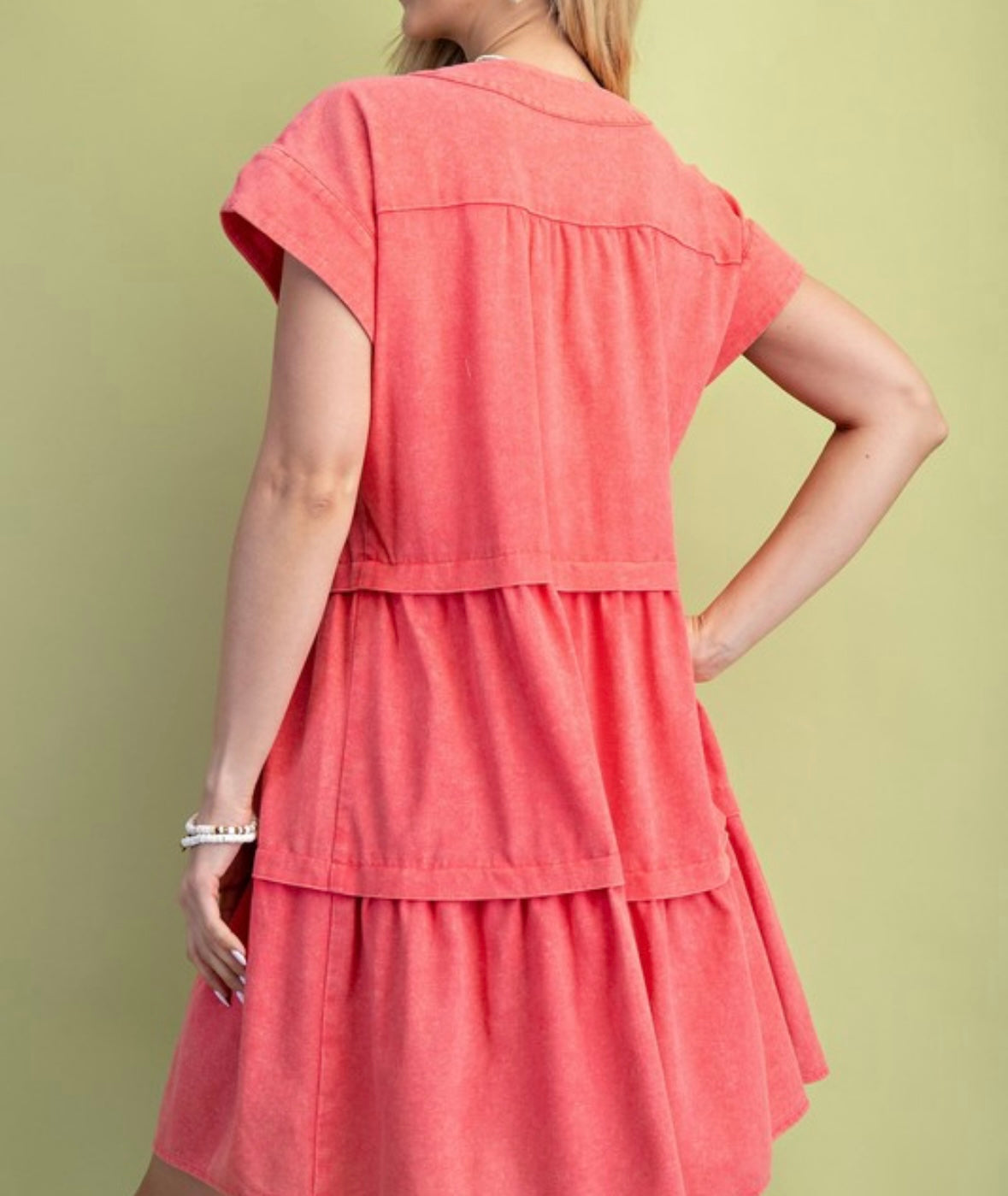 Lovely Linen Tiered Dress