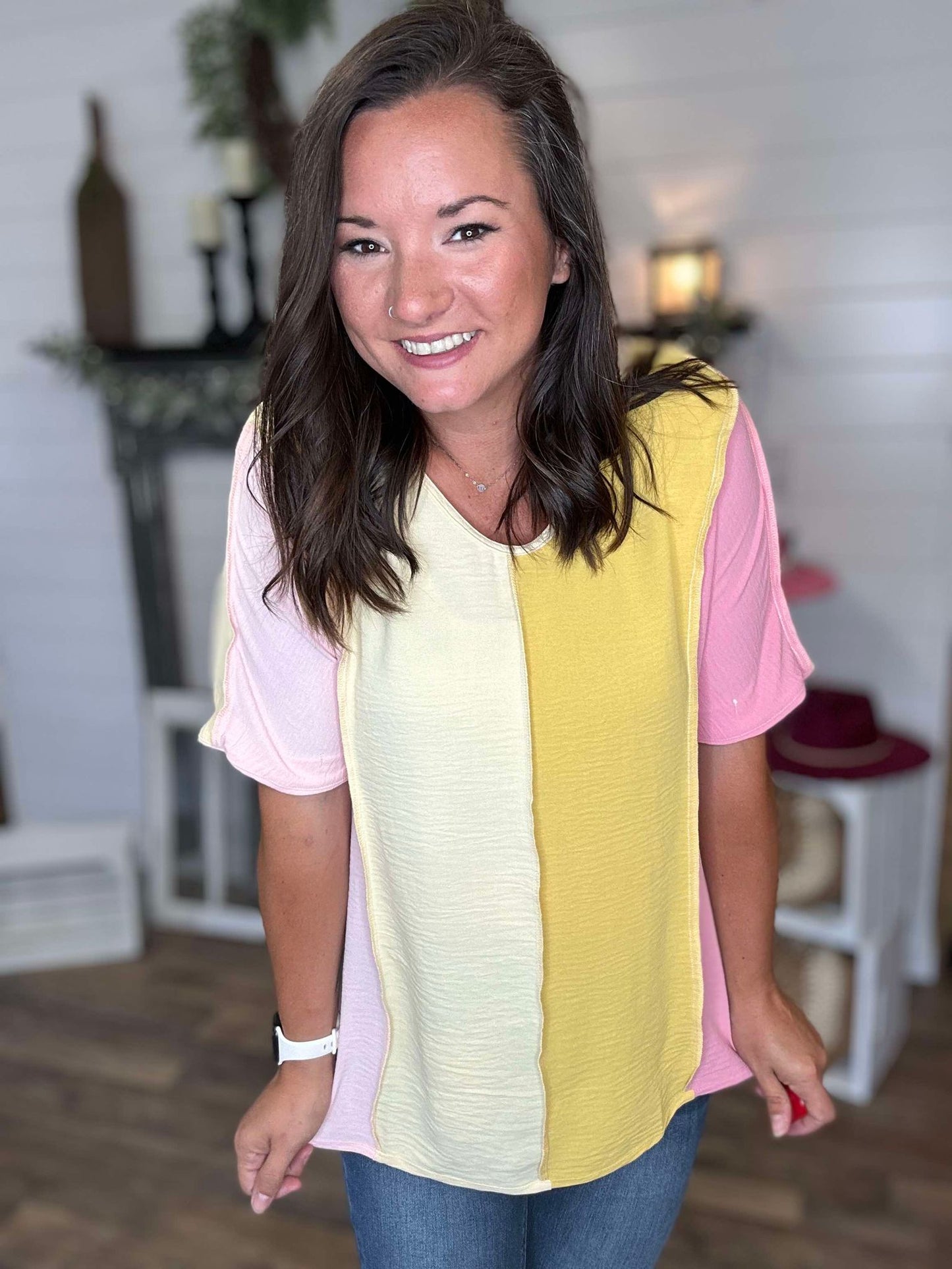 Callie Color Block Top