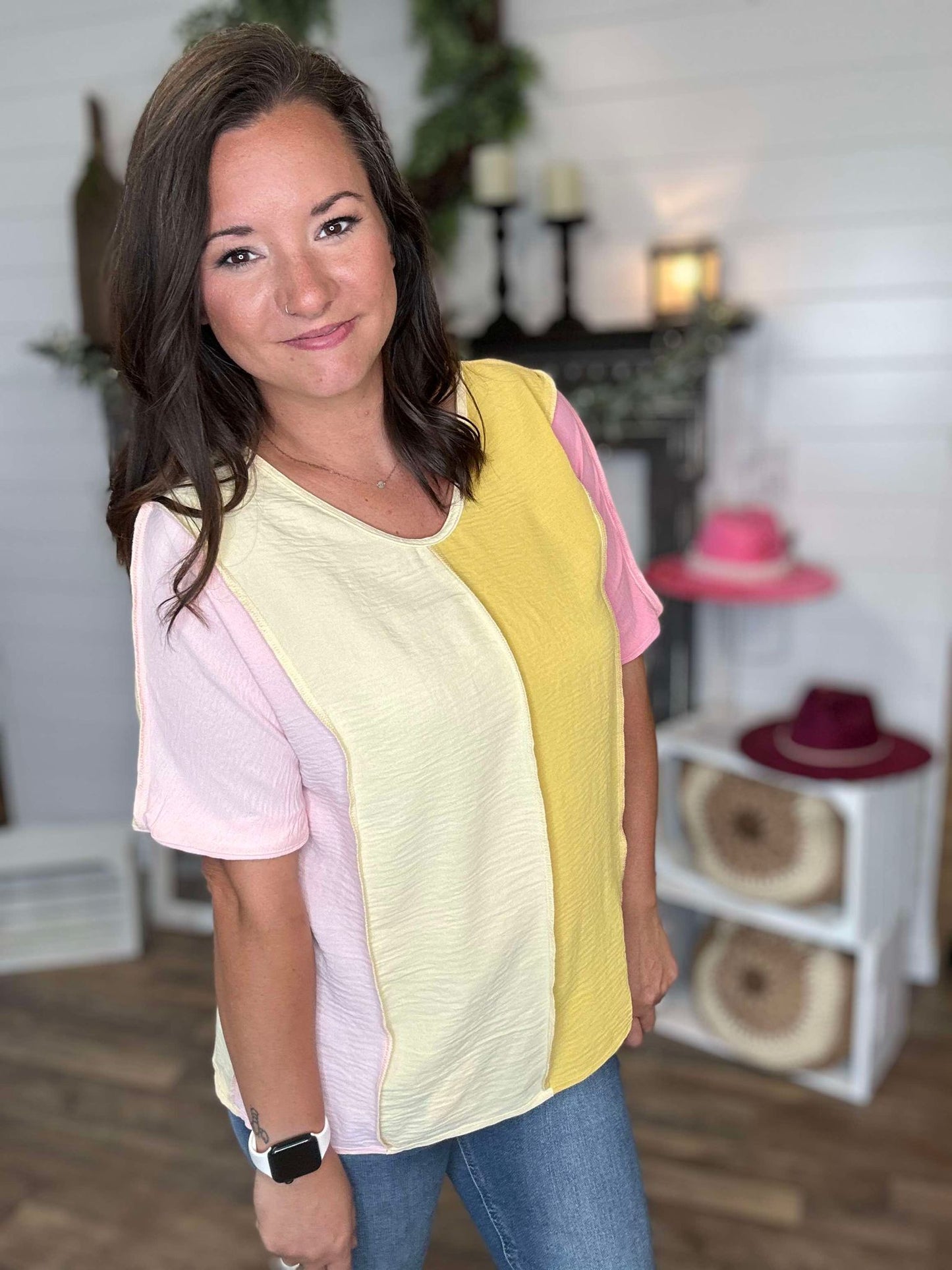 Callie Color Block Top