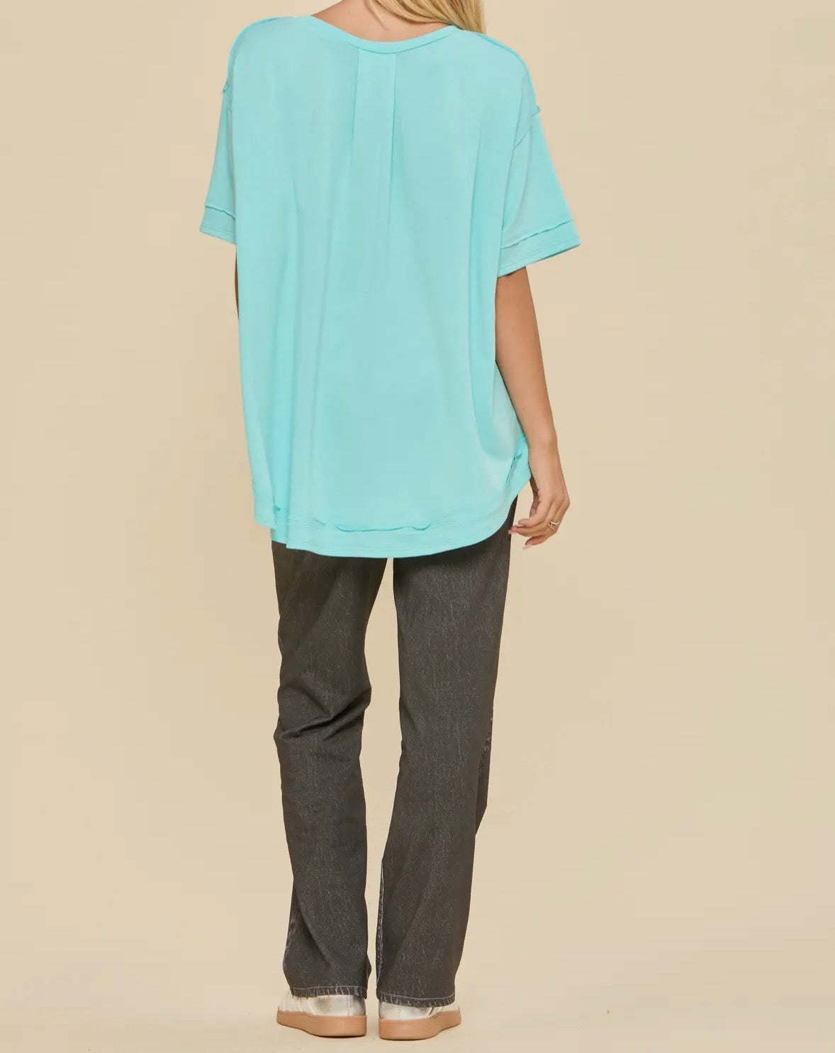 Terry Textured Knit Top