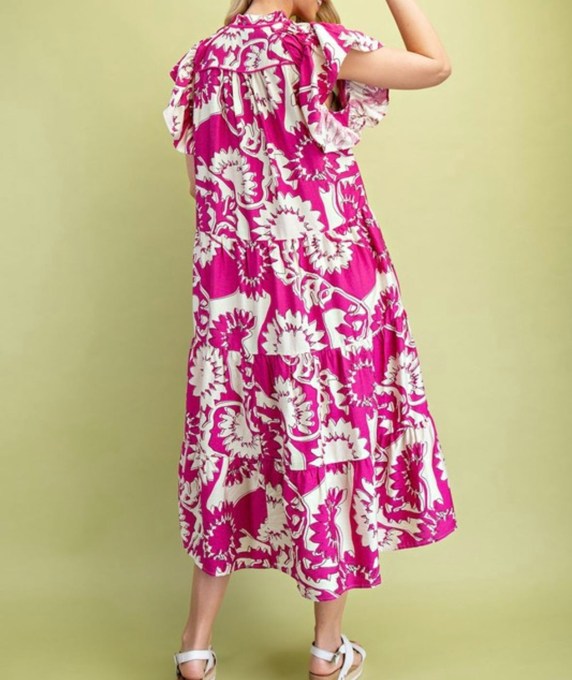Shirley Shirred Sleeve Dress