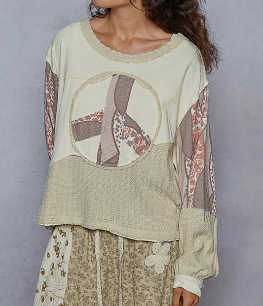 Peaceful Patchwork Top